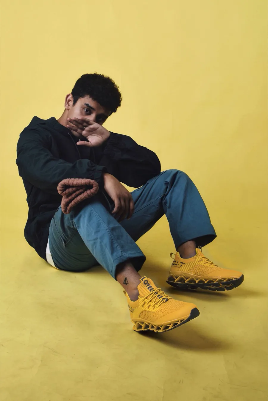 On-model studio shot of the shoe